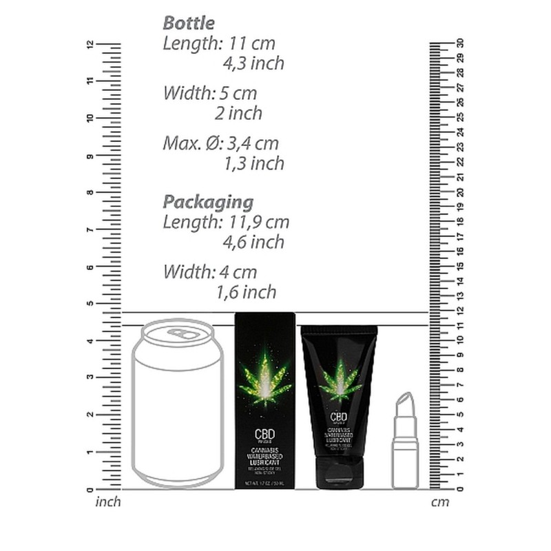 CBD Cannabis Waterbased Lubricant - 50 ml